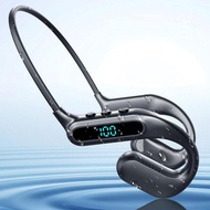 [szlztmy2mg] Open Ear Headphone, Wireless Flexible Ear Hook Secure Air Conduction Headphones Sports 
