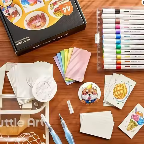 Magic Canvas Sponge DIY Creative Activity Bubble Drawing Pen 12 Colors 3D Art Safe Puffy Pen for Gre