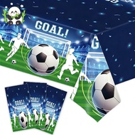 Soccer Tablecloth Soccer Birthday Party Decorations Plastic Rectangle Soccer Party Table Cloth