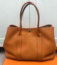 Hermes Garden Party 36 Orange handbag tote bag