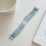 Blue Crystal Bead Strap for Huawei 10 Band 9 8 7 Fit 4 4pro 3 2 Watchband Replacement Bracelet Honor