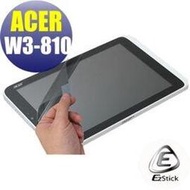 【EZstick】ACER ICONIA W3 W3-810 專用 靜電式平板LCD液晶螢幕貼 (可選鏡面防汙及高清霧面)