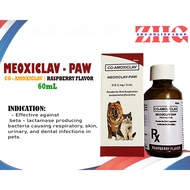 ZHG. MEOXICLAV - PAW ( CO - AMOXICLAV ) For Dogs & Cats | 60ml Antibiotics