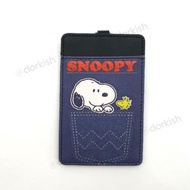 Peanut Snoopy &amp; Woodstock Ezlink Card Holder With Keyring