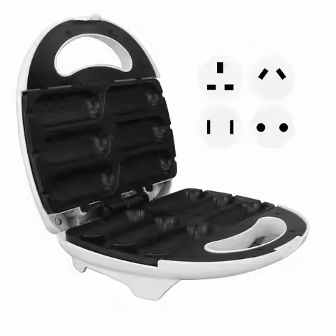 750W Waffle Corn Dog Maker Non Stick Corn Dog Machine Makes 6 Mini Corn Dogs At Once