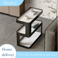 Luxury Side Light Table Living Room Slate Side Table Movable Table Side Table Bedroom