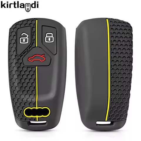 silicone Car Key Case Cover Fob For Audi A6 A5 Q7 S4 S5 S7 A3 A4 B9 A4L 4m 8W Q5 TT TTS TFSI RS 8S C