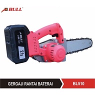 Bull mesin BL 510 Gergaji Rantai Baterai Cordless Chainsaw 10" BL510