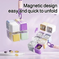 [Sealed/Moisture-Proof]Portable Pill Box Large Capacity Dispenser Magnetic Medicine Organizer Large 