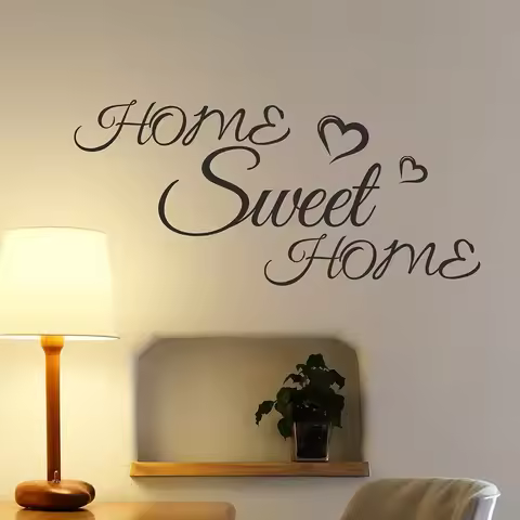 1PC New home sweet home love Wall Art Decal Wall Stickers Pvc Material Wall Decals Home Decor For Li