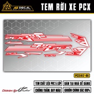 Tem Rời Dán PCX 160 Thiết Kế Hiện Đại | PCX-06 | Decal Chế Dán Xe Máy PCX Chống Thấm Nước Chống bay