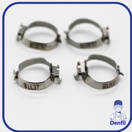 Dental 4 Pcs/Pack Molar Band With U1L1 Single Tube Roth 022 Convertible Buccal Tube With Cleat