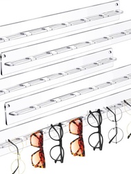1入組壓克力太陽眼鏡收納盒帶釘，透明壁掛式眼鏡展示架，防刮圓邊眼鏡收納架