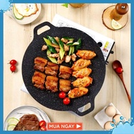 Cast iron pan SIZE 34 - Stone baking pan non-stick pan size 34 cm Korean non-stick stone pan chao da