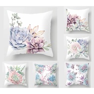 Succulents pillow case cover40×40,45×45,50×50,60×60,Home sofa cushion cover.Beddings pillow case Squ