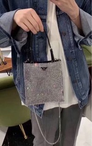Prada 水晶袋 手提袋 斜孭袋 手機袋
