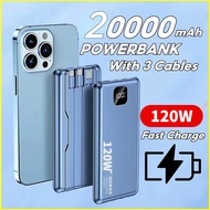【Ready Stock】20000mAH Power Bank 120W Super Fast Charging