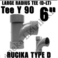 RUCIKA D CONNECTION TY 90 90 degrees 6INCH TEE Y 6" TEE WAY TY 6 INCH RUCIKA D