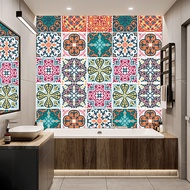 Morocco Dapur Tile Sticker Home Decor Kitchen Bathroom Wallpaper kabinet Sticker Cabinet wallpaper  , oilproof  waterproof KYK