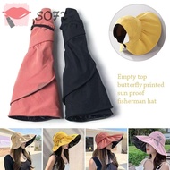 SOFTNESS Bucket Hat Outdoor Summer UV Protection Panama Hat Foldable Sunshade Hat