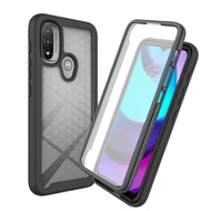 Moto E20 E30 E40 E32 E32s Armor 3In1 Screen Protect Shockproof Bumper Back Cover Transparent 360 Hea