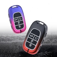 Luminous Zinc Alloy Remote Smart Car Key Cover Case Fob Holder Shell Bag Keychain For Honda CRV City Civic Accord HRV Vezel 2020 2021 2022