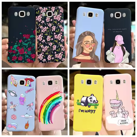 For Samsung Galaxy J5 2016 2015 J500F J510H Case Cover Fashion Painted Soft Silicone Phone Cases For