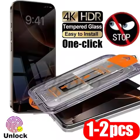 1-2PCS Unlock Privacy Easy Install Screen Protector For Google Pixel 9 Pro XL 10 9A 8 8A 7 7A 6A Pix