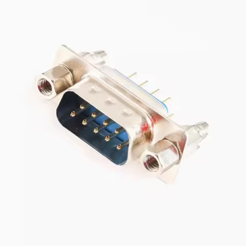 5pcs DB9 Pin Straight 180 Degree Male Female Plug D-SUB PCB Mounting Connector DP9