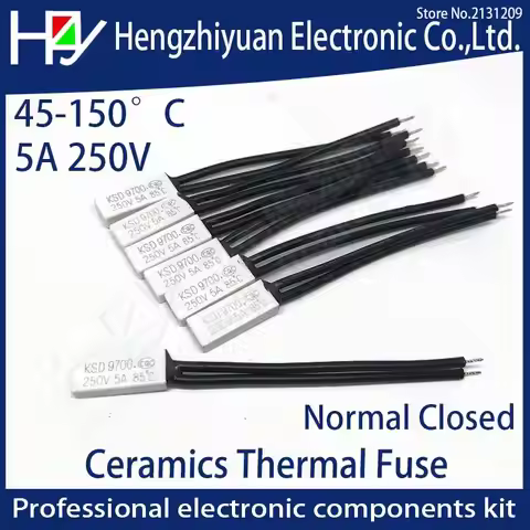 Thermostat Thermal Protector Fuses KSD9700 250V 5A 10A 45C 50C 55C 60C 65C 70C 75C 80C 85C 90C 95C 1