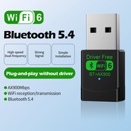 WiFi 6 Adapter AX900 Bluetooth 5.3 USB - 2.4G/5GHz Plug&Play For PC/Laptop Win10/11