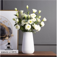 3 4 & 6 head Premium Eustoma Lisianthus Fairy Flower Artificial Flower Ornament Table Vase Living Ro