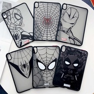 【Marvel】Casing iPad Air4 Air5 Soft Airbags Clear TPU Paintings iPad Case For iPad Mini 4/5/6 iPad Air 3 iPad 5 6 7 8 9 Pro Anti-drop iPad Cover