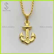◫ ◰ ❦ JS&CO jewelry 24k Gold Necklace 20inches for Men Unisex Kwintas 2439n