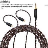 ZELTH 4 Strands Woven Cable, 3.5mm Plug 3.9ft Headphone Replacement Cable, Flexible Lossless Sound O