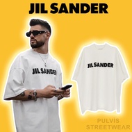 Jil Sander Logo-Print Oversized T-shirt, Oversize T-shirt for men and women PLV