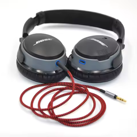 For BOSE Sennheiser JBLAKG 700 QC25 QC35 PXC480 Y45 Y45BT AE2 E30 OE2i Headset Replaceable 3.5mm to 
