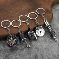 Creative Zinc Alloy gift car Keychain / Popular turbo gear hub pendant brake Pendant Key Ring / Keychain decoration pendant For Car Keyring, Bags / Key Chains Accessories