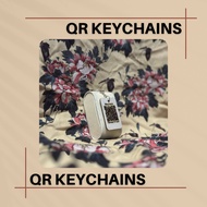 Angraved Wooden QR Code Keychains