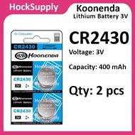 [2pcs] Koonenda CR2430 Battery Lithium Battery 3V 2430