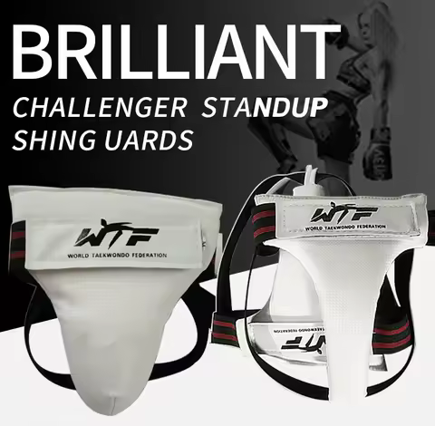 Taekwondo Crotch Protector Shin Guard Sanda Protector Taekwondo Training Gear Guard Child Adult Jock