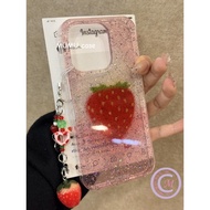 INFINIX case Strawberry Glitter Phone case Compatible For INFINIX HOT30I/HOT40/HOT9PLAY/NOTE30/NOTE4