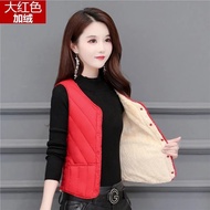 .Outer Vest Vest Korean Version 2022 Fleece-Proof Vest Vest Slimmer Look Thickened Fleece-Proof Ther