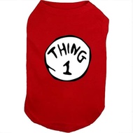 Dog Shirts for Pet Clothes Soft Breathable Puppy Shirts Pop Culture Thing 1 to Thing 9 Printed Pet T