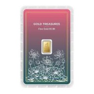Ausiris ทองคำแท่ง 99.99% น้ำหนัก 1 g Gold Treasures ลายการ์ดดอกบัว (324384-667669010)