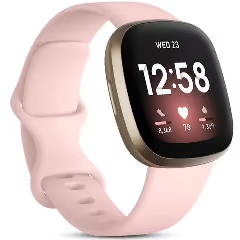Strap for Fitbit Versa 4 3 Sense 2 band Smartwatch Accessories replacment wristband Sport silicone B