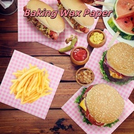 100pcs Baking Wax Paper Bento Cake Paper Burger Sandwich Cake Roll Wrapping Paper Food Tray Paper