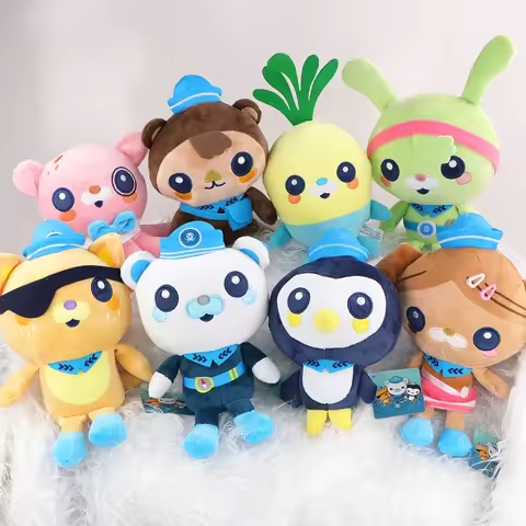 Octonauts Plush Toys arnacles Pendant Peso Tweak Shellington Captain Barnacl Cute Animal Stuffed Toy