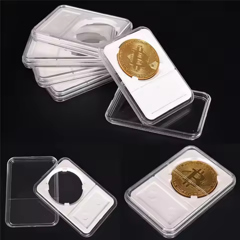 1pcs PCCB 16-40mm Transparent Plastic Coin Holder Professional Coin Display Slab Grade For PCGS NGC 