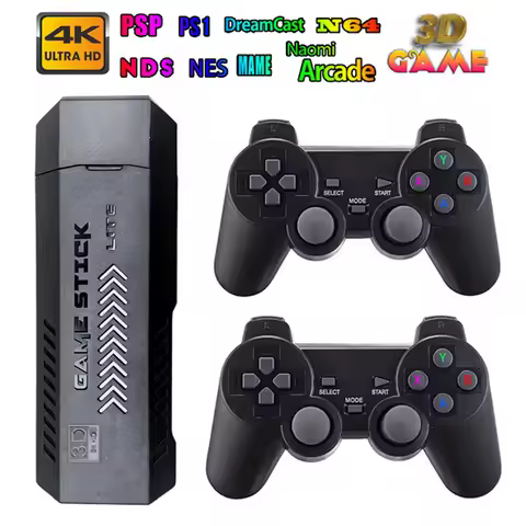 X2 Plus Retro TV Game Console 128G 40000 Games 3D Game Stick 2.4G Dual Handles Portable Games Consol